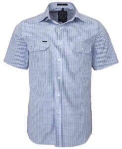Pilbara Men’s Double Pockets Short-Sleeve Shirt in Queensland