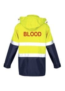 Blood Bikes Australia Ultralite Waterproof Jacket in Queensland